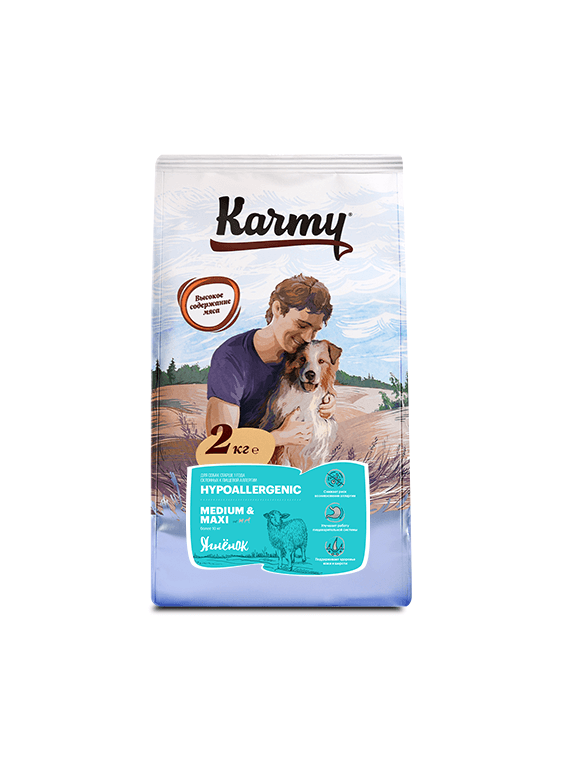 Karmy Dog Special Medium-Maxi Карми Гипоаллергенный Медиум и Макси Ягненок, 14 кг (07056)