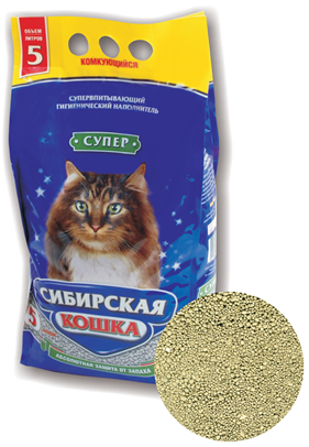 Сибирская кошка Супер комкующий, 10 л