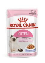 Royal Canin Kitten Роял Канин Влажный корм для котят в период второй фазы роста до 12 месяцев, желе, пауч 85 г