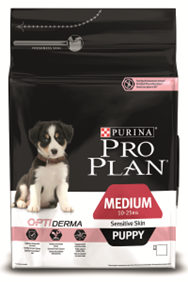 Pro Plan Puppy Medium Sensitive Skin Про План для щенков с чувствительной кожей Лосось-рис, 3 кг