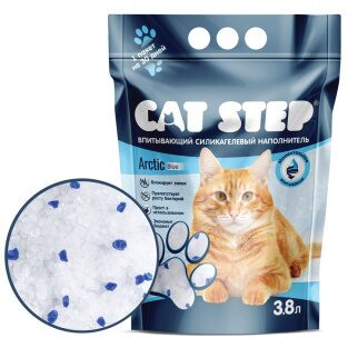 Cat Step Crystal Arctic Art Кэт Степ наполнитель впитывающий силикагелевый Арктик, 3,8 л (20363014)