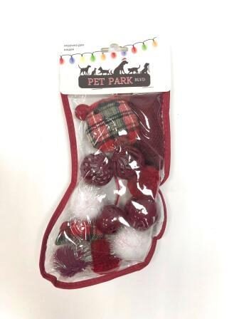 Petpark игрушка для кошек Christmas Подарочный чулок (12шт. внутри)